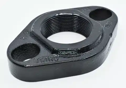 Cast Iron Threaded Flange Set (2 oval threaded)